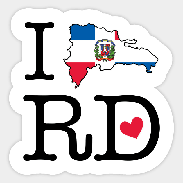 I LOVE RD (Dominican Republic) Sticker by bypicotico